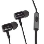Słuchawki douszne metalowe z mikrofonem Czarno-szare w sklepie internetowym VirtualEye