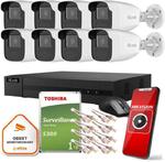 Zestaw monitoringu Hilook 8 kamer IP IPCAM-B2-50IR 1TB dysk w sklepie internetowym VirtualEye