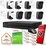 Zestaw monitoringu Hilook 8 kamer IP IPCAM-B5 1TB dysk w sklepie internetowym VirtualEye