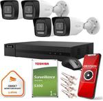 Zestaw monitoringu Hilook 4 kamer IP IPCAM-B2-30DL 1TB dysk w sklepie internetowym VirtualEye