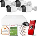 Zestaw monitoringu Hilook 4 kamer IP IPCAM-B4-50IR 1TB dysk w sklepie internetowym VirtualEye