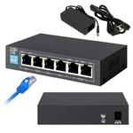 Extralink KRIOS | Switch PoE | 4x Gigabit PoE/PoE+, 2x RJ45 Uplink Gigabit, 60W w sklepie internetowym VirtualEye