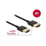 Kabel HDMI Delock HDMI-HDMI High Speed Ethernet 4K 3D 1m w sklepie internetowym VirtualEye