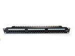 Digitus Patch panel 19" 24 porty, kat.5e, U/UTP, 1U, wspornik kablowy, czarny (kompletny) w sklepie internetowym VirtualEye