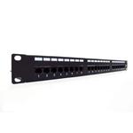 Digitus Patch panel 19" 24 porty, kat.6, U/UTP, 1U, wspornik kablowy, czarny (kompletny) w sklepie internetowym VirtualEye