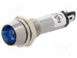 Kontrolka LED 8mm 12V niebieska wklęsła / IND8-12B-B w sklepie internetowym Sklep-elektronik.pl