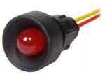 Kontrolka LED 10mm 12-24V AC/DC czerwona KLP-10/R w sklepie internetowym Sklep-elektronik.pl