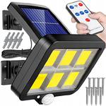 Lampa oprawa solarna LED ogrodowa z czujnikiem ruchu i zmierzchu pilot w sklepie internetowym elektro-hurt.com