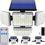 Lampa oprawa solarna LED ogrodowa z czujnikiem ruchu i zmierzchu pilot w sklepie internetowym elektro-hurt.com