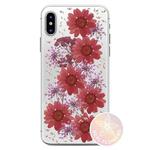 PURO Glam Hippie Chic Cover - Etui iPhone XR (prawdziwe płatki kwiatów czerwone) w sklepie internetowym mobilemania.pl