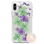 PURO Glam Hippie Chic Cover - Etui iPhone XR (prawdziwe płatki kwiatów zielone) w sklepie internetowym mobilemania.pl