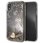 Guess Liquid Glitter Hearts - Etui ochronne do iPhone XR (złoty) w sklepie internetowym mobilemania.pl