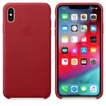 Apple Leather Case - Skórzane etui iPhone Xs Max (czerwony) (PRODUCT)RED w sklepie internetowym mobilemania.pl