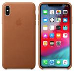 Apple Leather Case - Skórzane etui iPhone Xs Max (naturalny brąz) w sklepie internetowym mobilemania.pl