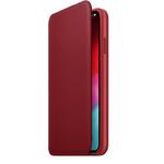 Apple Leather Folio - Skórzane etui iPhone Xs Max z kieszeniami na karty (czerwony) (PRODUCT)RED w sklepie internetowym mobilemania.pl