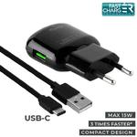 PURO Travel Fast Charger - Ładowarka sieciowa + kabel USB-C 1m (czarny) w sklepie internetowym mobilemania.pl