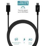 PURO Type-C Charge & Sync Kabel USB-C 3.1 na Micro USB 2A 480 Mbps 1m (czarny) w sklepie internetowym mobilemania.pl