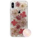 PURO Glam Hippie Chic Cover - Etui iPhone Xs / X (prawdziwe płatki kwiatów różowe) w sklepie internetowym mobilemania.pl