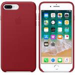 Apple Leather Case - oryginalne skórzane etui iPhone 8 Plus / 7 Plus (czerwony) (PRODUCT)RED w sklepie internetowym mobilemania.pl