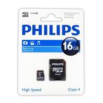 Philips Karta Pamięci Micro SDHC 16GB Class 4 + Adapter w sklepie internetowym mobilemania.pl