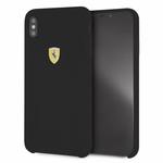 Ferrari Silicone Hard Case - Etui iPhone Xs Max (czarny) w sklepie internetowym mobilemania.pl