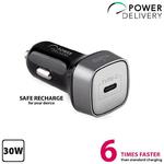 PURO Ultra Car Charger Power Delivery - Ładowarka samochodowa USB-C 30W (czarny) w sklepie internetowym mobilemania.pl