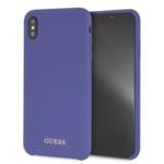 Guess Silicone - Etui ochronne do iPhone Xs Max (Purple) w sklepie internetowym mobilemania.pl