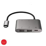 Kanex Adapter z USB-C na USB 3.0 x 4 + USB-C PD Port (Anodized Aluminum) w sklepie internetowym mobilemania.pl