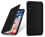 Etui skórzane StilGut do Apple iPhone X / Xs nappa (czarne) w sklepie internetowym mobilemania.pl