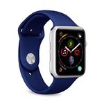 PURO ICON Elastyczny pasek sportowy do Apple Watch 42 / 44 mm (S/M/L) Granatowy w sklepie internetowym mobilemania.pl