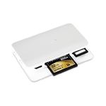 Moshi Cardette Type-C Czytnik kart pamięci z kablem USB-C + 2 porty USB 3.0 (srebrny) w sklepie internetowym mobilemania.pl