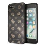 Etui Guess Double Layer Glitter Peony G do iPhone 8 Plus / 7 Plus (czarne) w sklepie internetowym mobilemania.pl