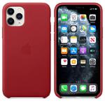 Apple Leather Case - Skórzane etui iPhone 11 Pro (czerwony) (PRODUCT)RED w sklepie internetowym mobilemania.pl