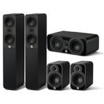 Q Acoustics QA 5040 5010 5090 Czarny Zestaw Kina Domowego 5.0 Salon Poznań Wrocław w sklepie internetowym audioplaza.pl