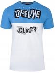 Koszulka męska - Tshirt - Offline -błękitno-biała w sklepie internetowym Be Trendy