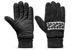 Rękawiczki męskie zimowe grube ocieplane zamszowe z futerkiem w środku - czarne w sklepie internetowym Be Trendy
