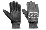 Rękawiczki męskie zimowe grube ocieplane zamszowe z futerkiem w środku - szare w sklepie internetowym Be Trendy