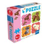 Puzzle z Jamnikiem 4 puzle 4 elementy w sklepie internetowym gebe.com.pl