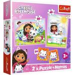 Puzzle 2w1 memos Gabi z kocim przyjacielem Gabbys Dollhouse w sklepie internetowym gebe.com.pl