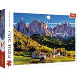 Puzzle 1500 elementów Dolina Val di Funes Dolomity Włochy Trefl w sklepie internetowym gebe.com.pl
