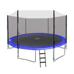 Trampolina ogrodowa SkyRamiz 366cm 12FT dla dzieci Niebieski + Akcesoria w sklepie internetowym gebe.com.pl