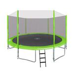 Trampolina ogrodowa SkyRamiz 366cm 12FT dla dzieci Zielony + Akcesoria w sklepie internetowym gebe.com.pl