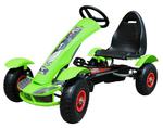 Gokart na pedały Racing XL dla dzieci 3+ Zielony + Pompowane koła + Regulacja fotela + Wolny bieg w sklepie internetowym gebe.com.pl