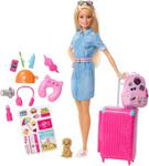 Barbie Lalka z Pieskiem w Podróży FWV25 w sklepie internetowym Asplaneta.pl