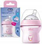 Chicco Butelka Plastikowa NaturalFeeling 0m+ 150 ml PINK 3619 w sklepie internetowym Asplaneta.pl