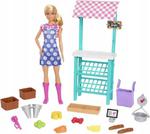 Mattel Lalka Barbie Targ Farmerski Zestaw + Lalka HCN22 w sklepie internetowym Asplaneta.pl