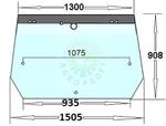 Szyba tylna z czarnym pasem Case, Fiat, Ford, New Holland - 82016997 w sklepie internetowym AgroProfi.pl