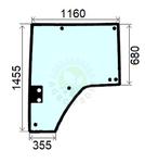 Szyba drzwi lewe John Deere - R210101 w sklepie internetowym AgroProfi.pl