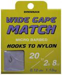 Haczyki Drennan WIDE GAPE MATCH nr16 + PRZYPON 0,13mm 8szt w sklepie internetowym Bolw.pl