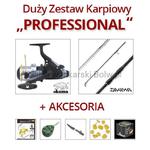 Zestaw karpiowy PROFESSIONAL - Wędka Daiwa + Kołowrotek Okuma + akcesoria w sklepie internetowym Bolw.pl